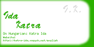 ida katra business card